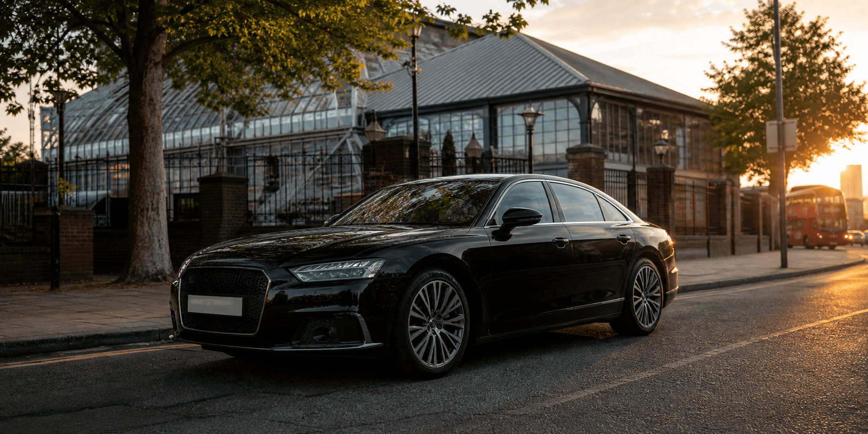 Premium black Market Cars car on a London street